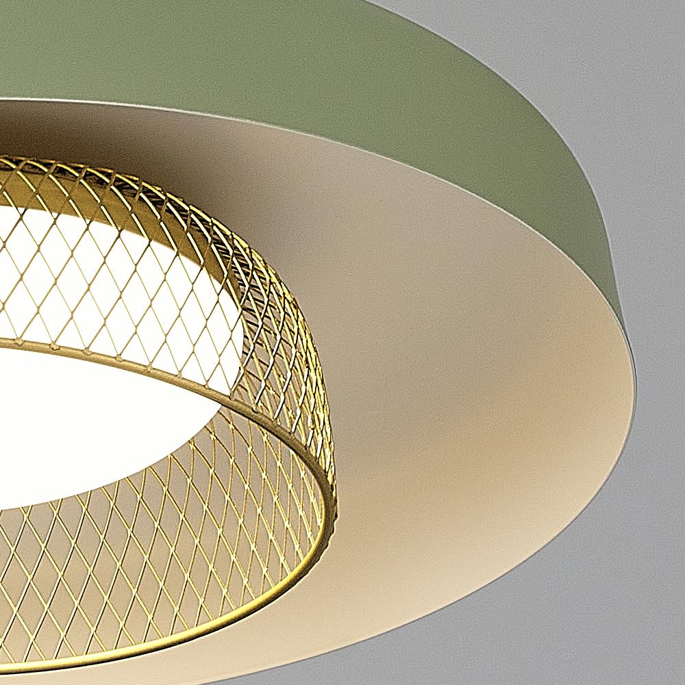 Yeşil Metal Petiti 34cm Sarkıt Avize 120 cm — görsel 3