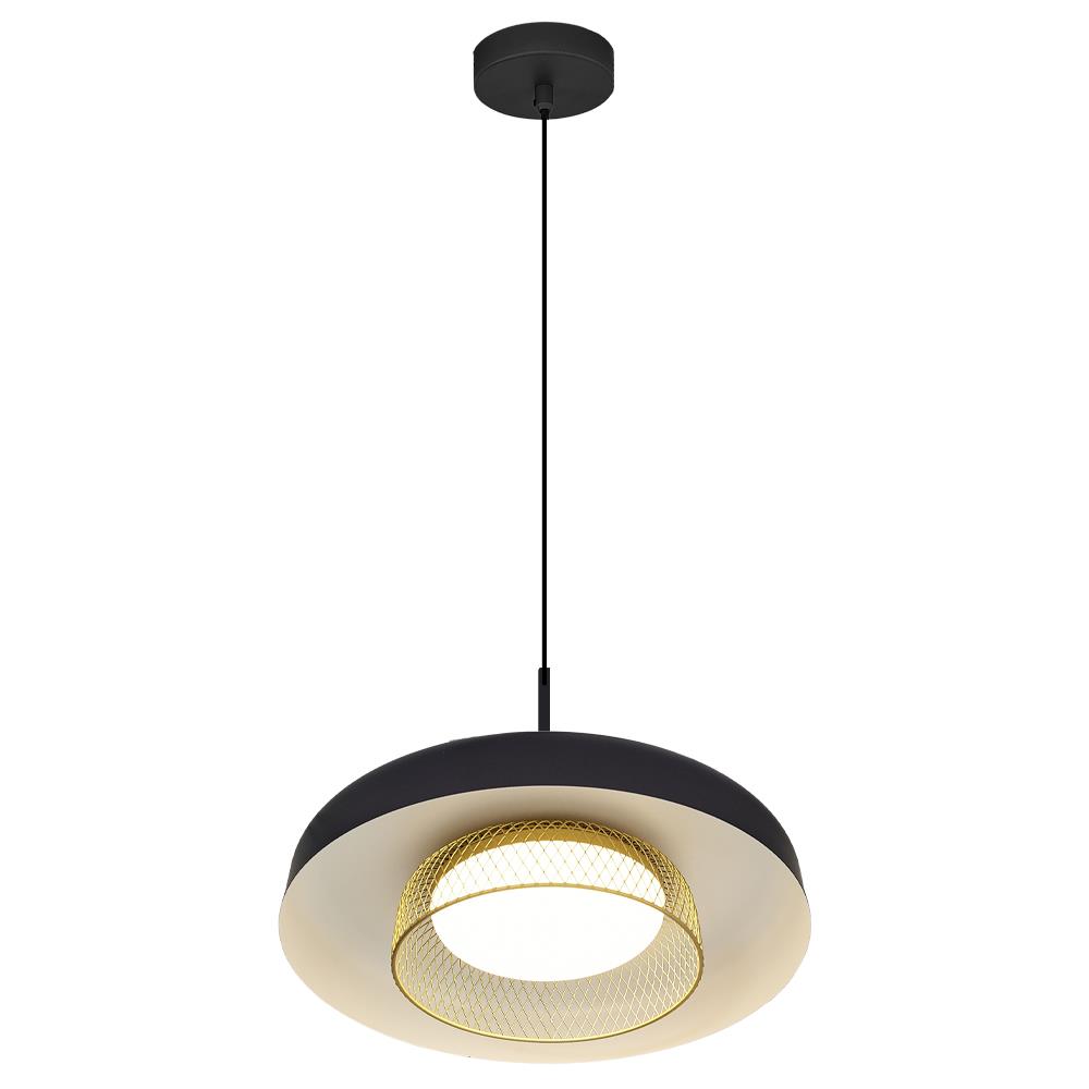 Siyah Metal Petiti 34cm Sarkıt Avize 120 cm
