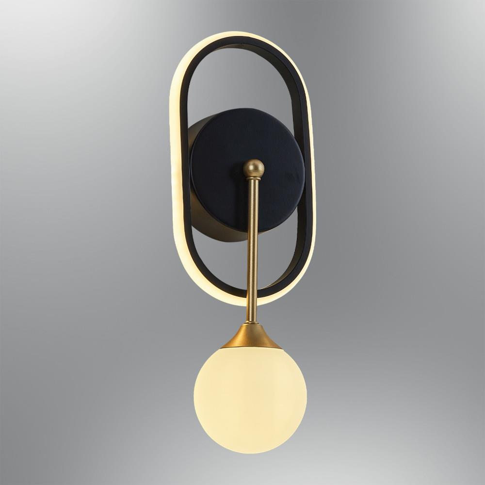 Siyah Metal Halo Elips Aplik 15 cm — görsel 4
