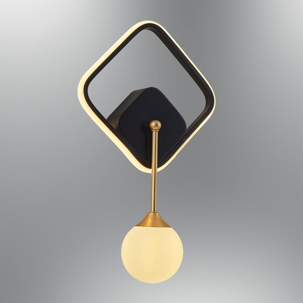 Siyah Metal Halo Kare Aplik 25 cm — görsel 6
