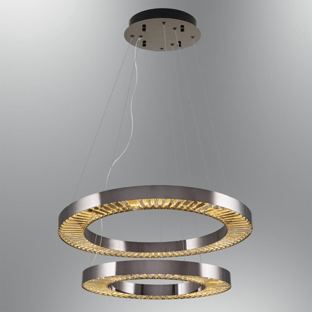 Platin Metal Plata 60+80'Lik Sarkıt Avize 160 cm — görsel 3