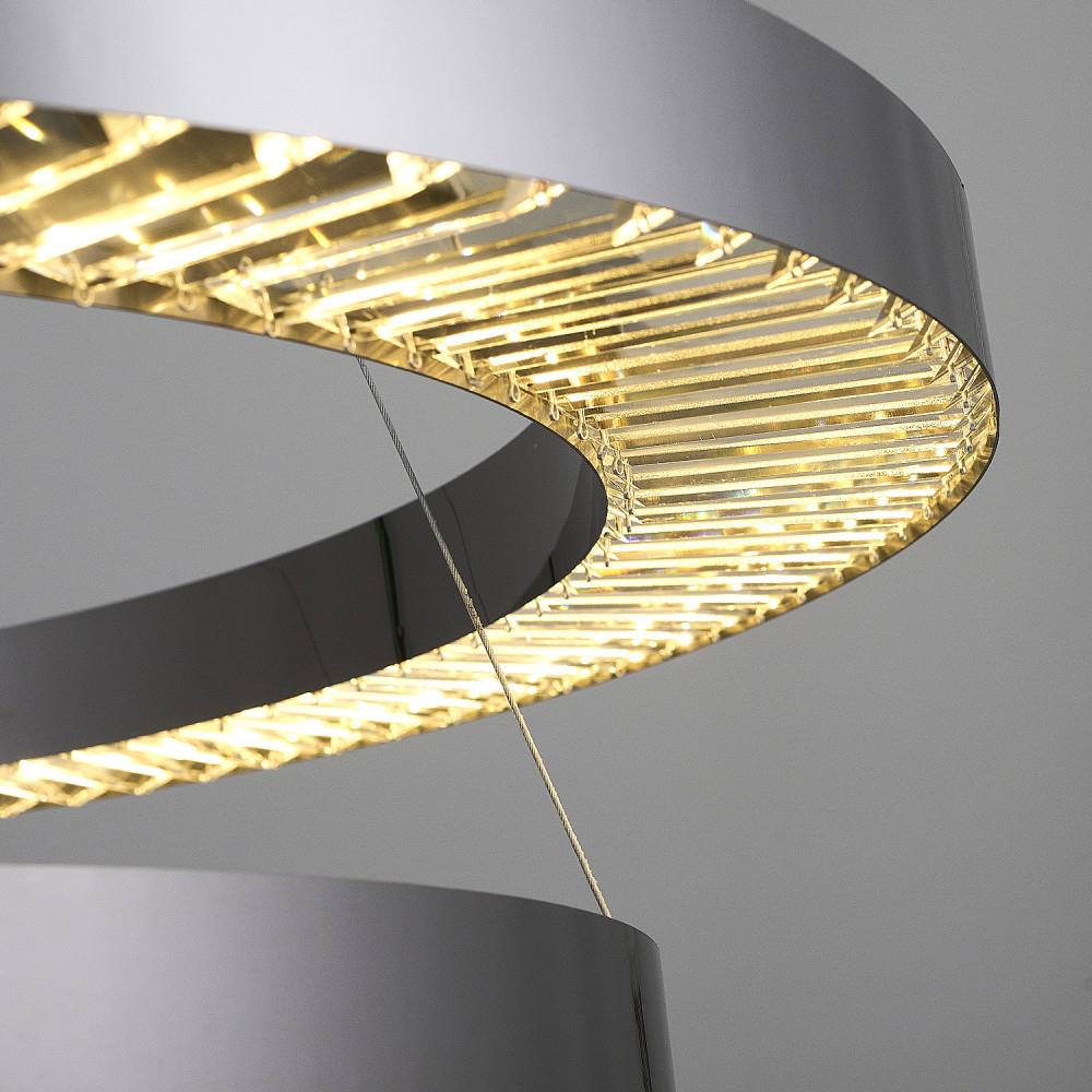 Platin Metal Plata 60+80'Lik Sarkıt Avize 160 cm — görsel 6