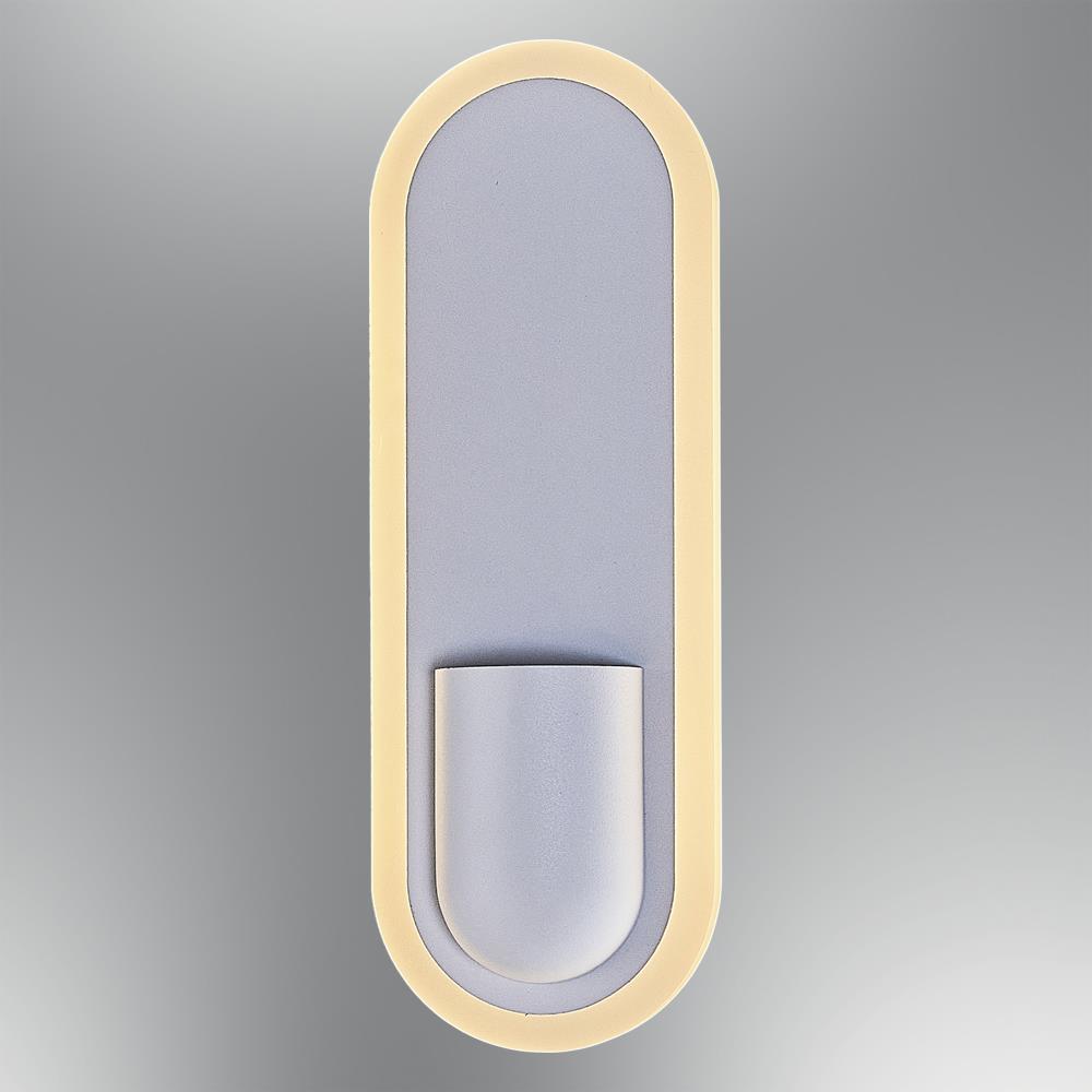 Weiß Metall Taschenlampe LED Wandleuchte 9 cm 9W