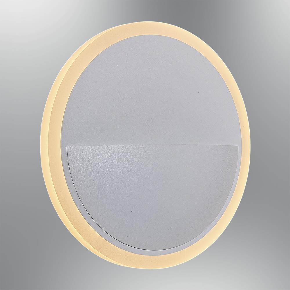 Weiß Metall Ball LED Wandleuchte 9W