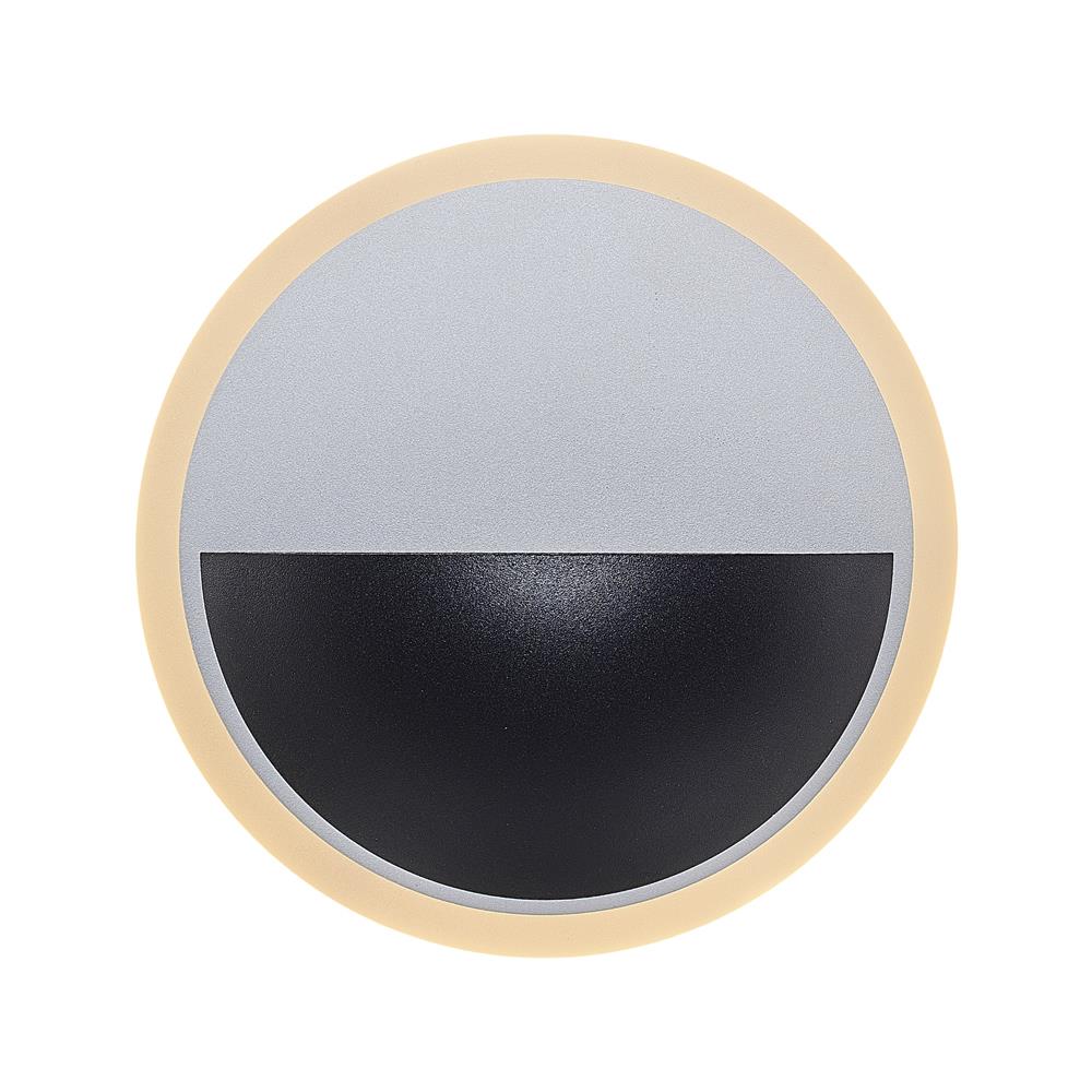 Schwarz Metall Ball LED Wandleuchte
