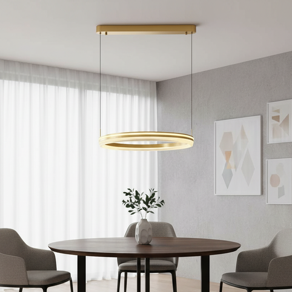Tekli Metal Seira 60 Sarkıt Avize 120 cm