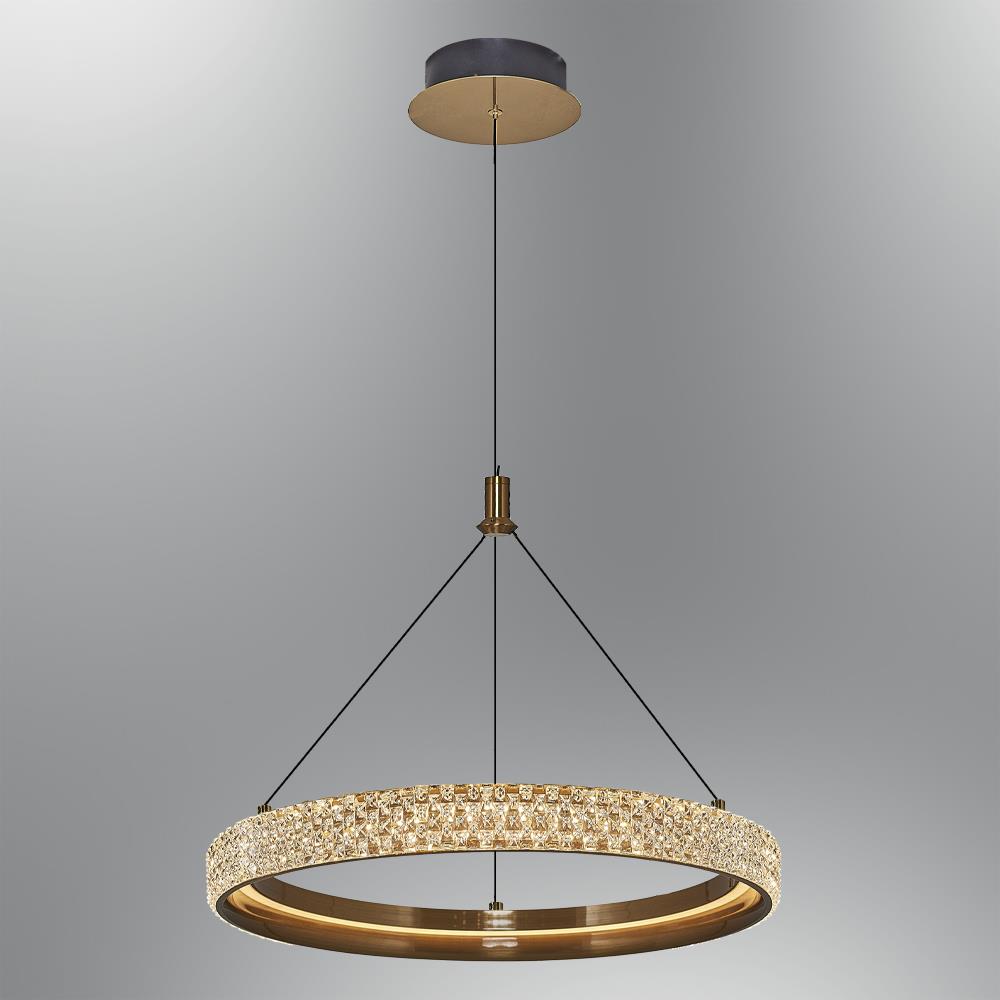Tekli Beyaz Metal Cipale 40cm Sarkıt Avize 120 cm (2734-1A-20) — görsel 4