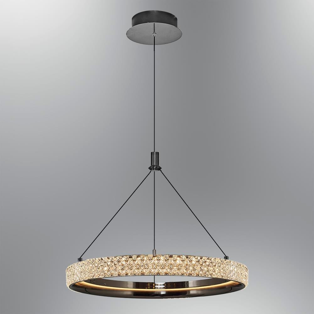 Tekli Beyaz Metal Cipale 40cm Sarkıt Avize 120 cm (2734-1A-24) — görsel 6