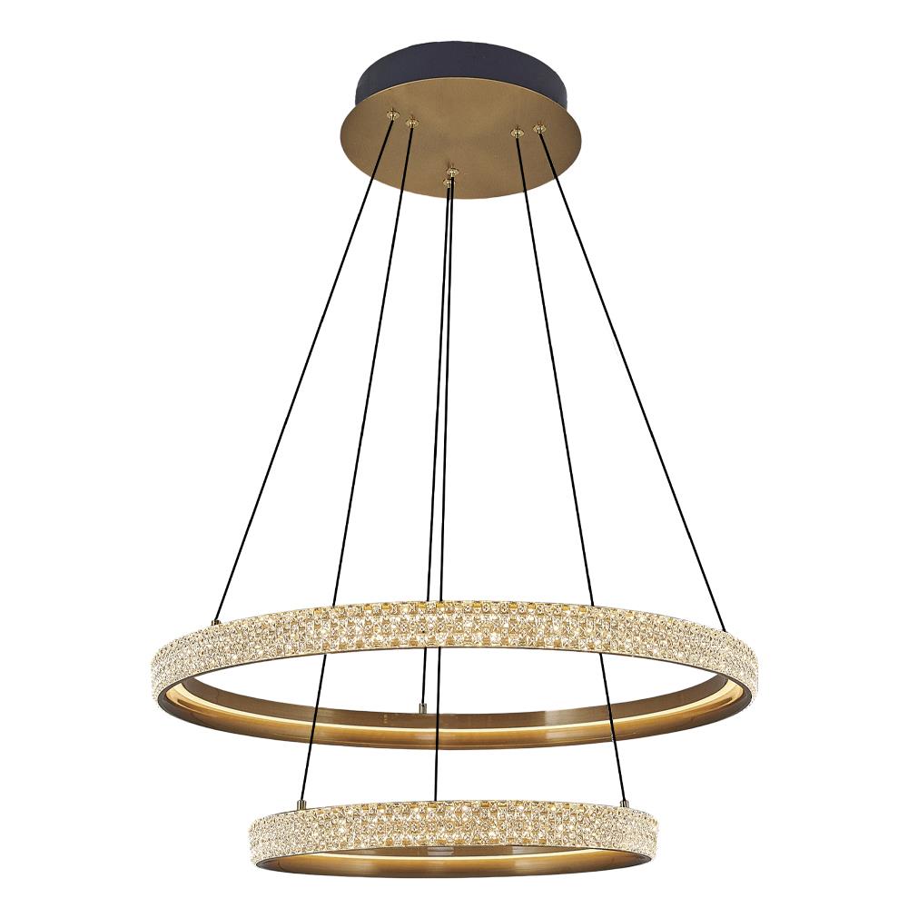 2'li Beyaz Metal Cipale 40+60cm Sarkıt Avize 150 cm (2734-2A-20) — görsel 6