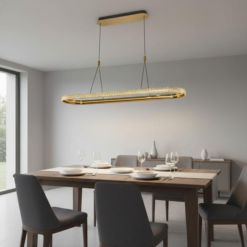 Beyaz Metal Cipale Uzun Sarkıt Avize 115 cm (2734-AS-20)