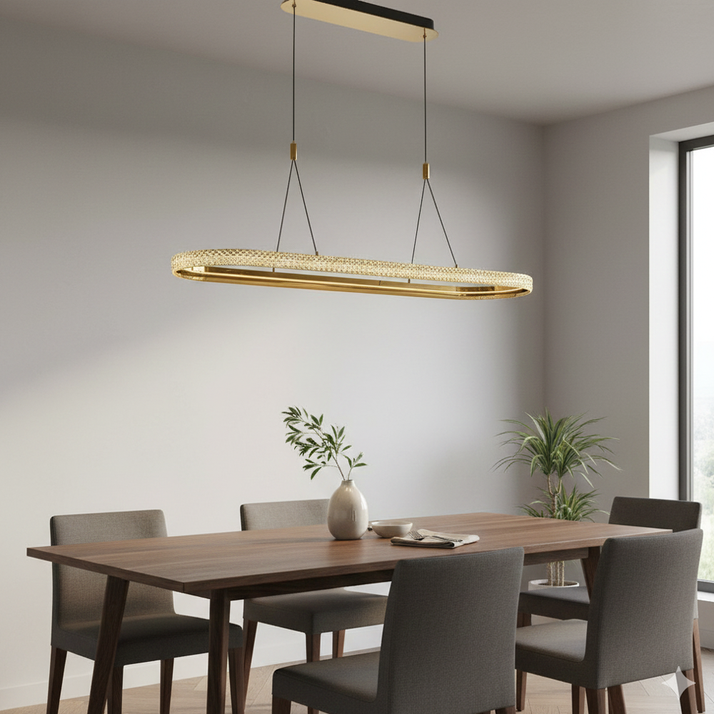 Beyaz Metal Cipale Uzun Sarkıt Avize 115 cm (2734-AS-20) — görsel 3