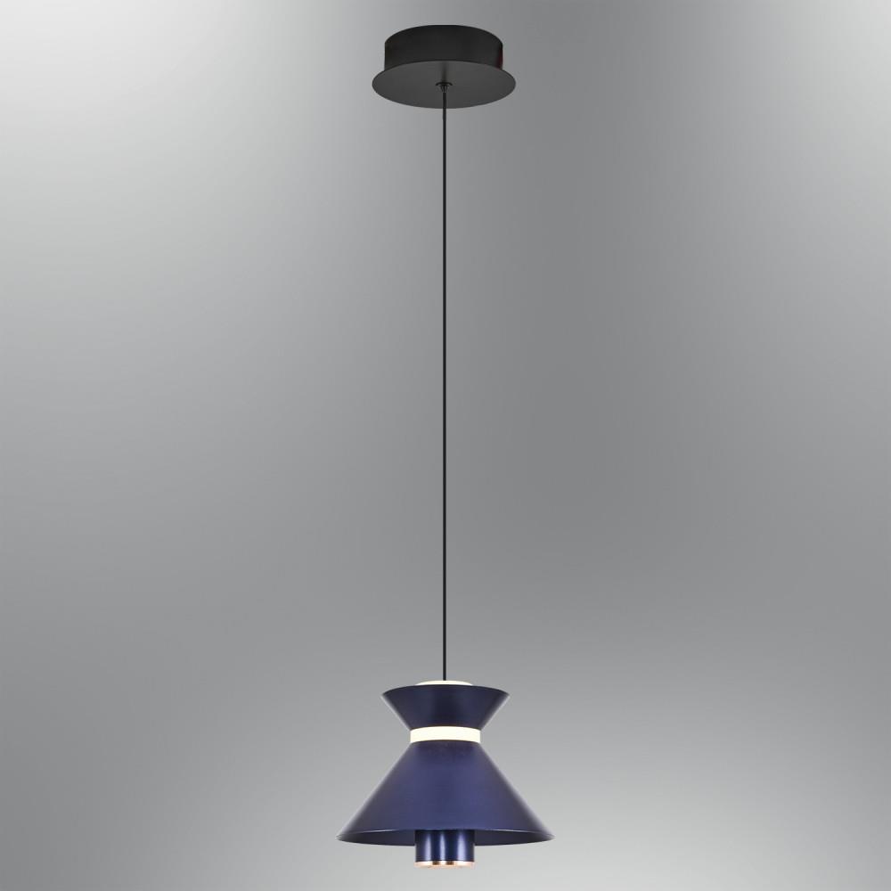 Tekli Metal Mekik Mavi Sarkıt Avize 120 cm