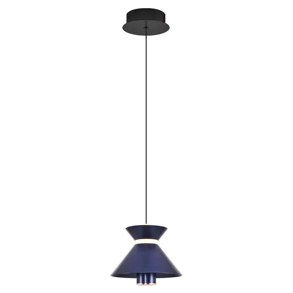Tekli Metal Mekik Mavi Sarkıt Avize 120 cm — görsel 5