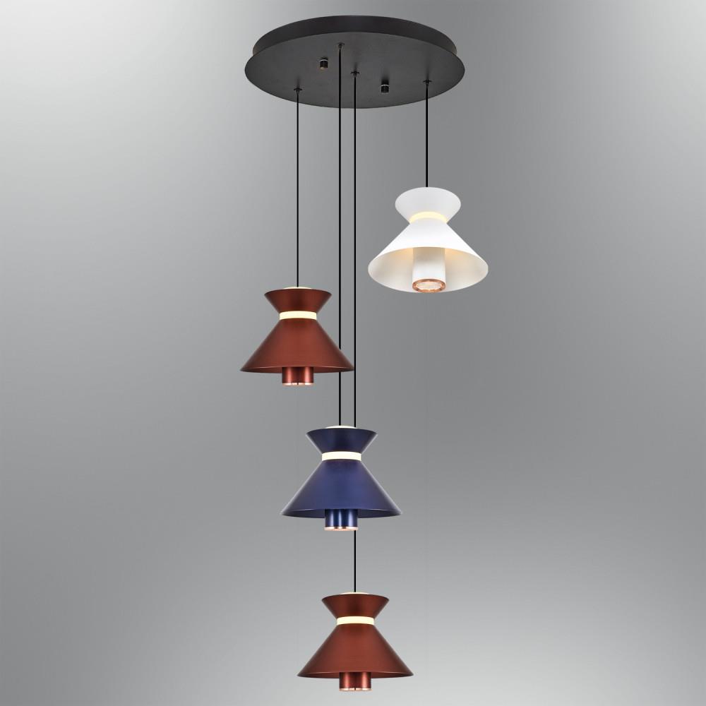 Metal Mekik Mixed Sarkıt Avize 120 cm 35W