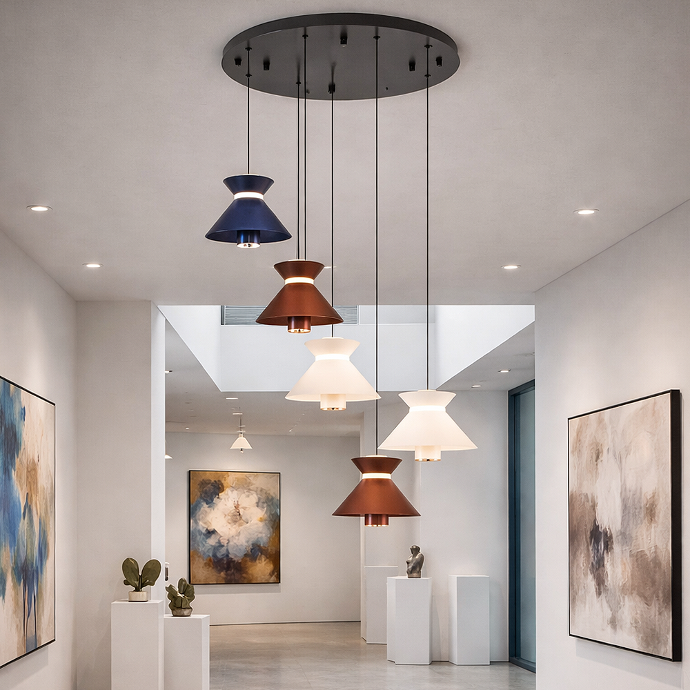 Metal Mekik Mixed Sarkıt Avize 120 cm 55W