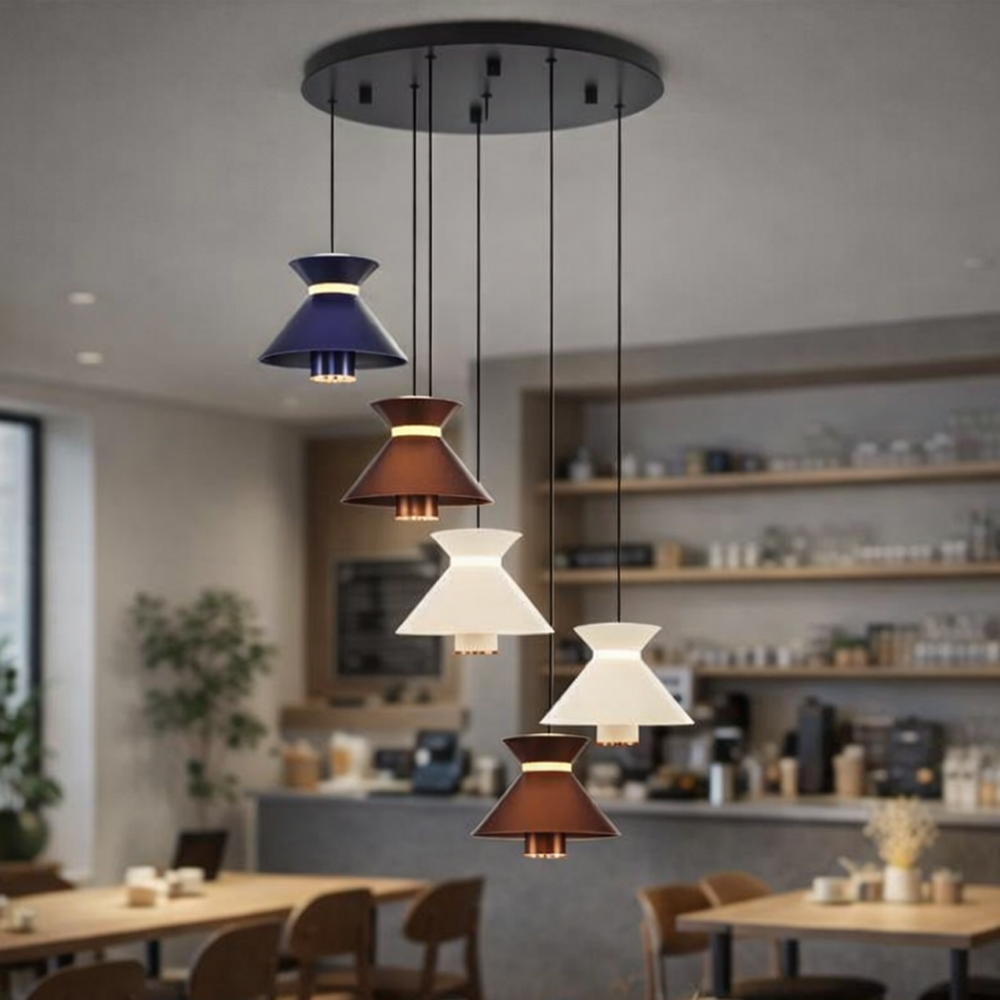 Metal Mekik Mixed Sarkıt Avize 120 cm 55W