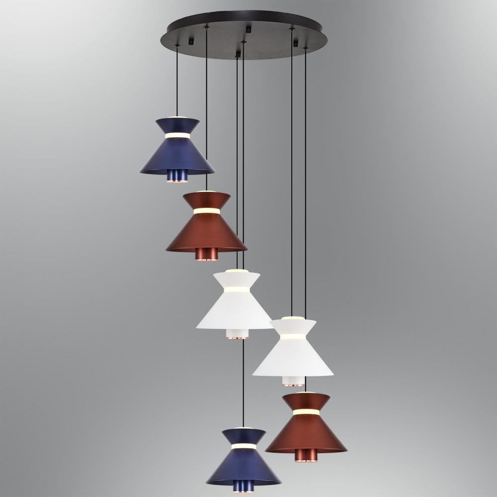 Metal Mekik Mixed Sarkıt Avize 120 cm 55W — görsel 4