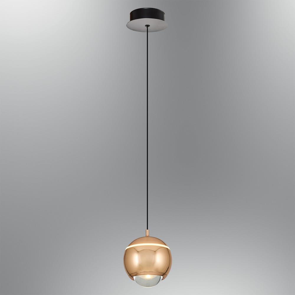 Tekli Metal Roge Sarı Sarkıt Avize 120 cm