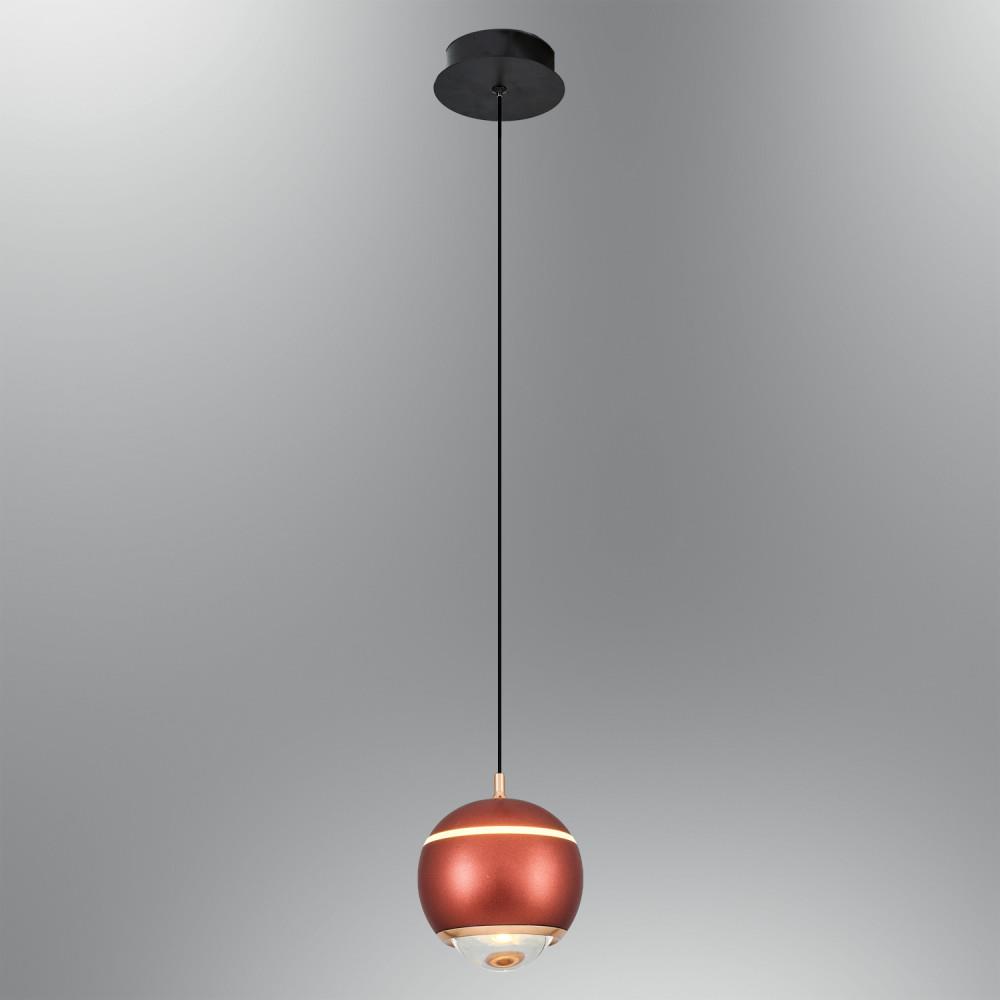 Tekli Metal Roge Kahve Sarkıt Avize 120 cm