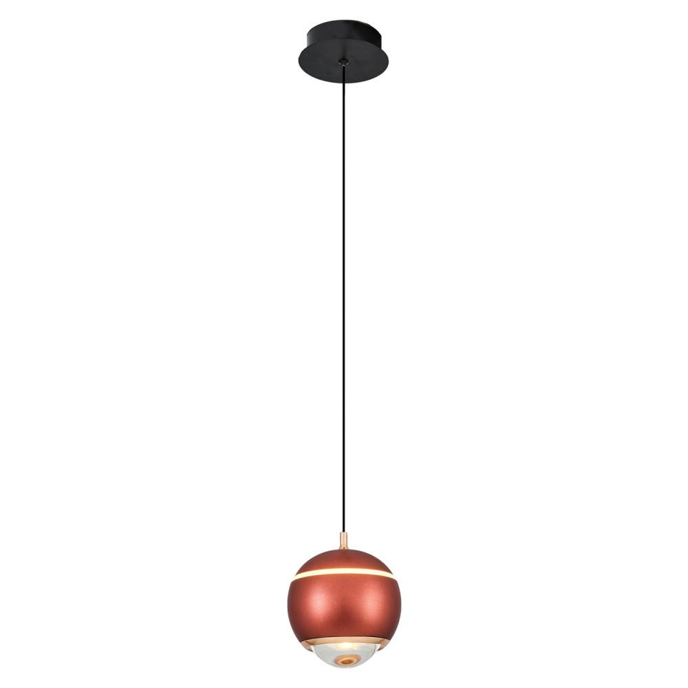 Tekli Metal Roge Kahve Sarkıt Avize 120 cm — görsel 3