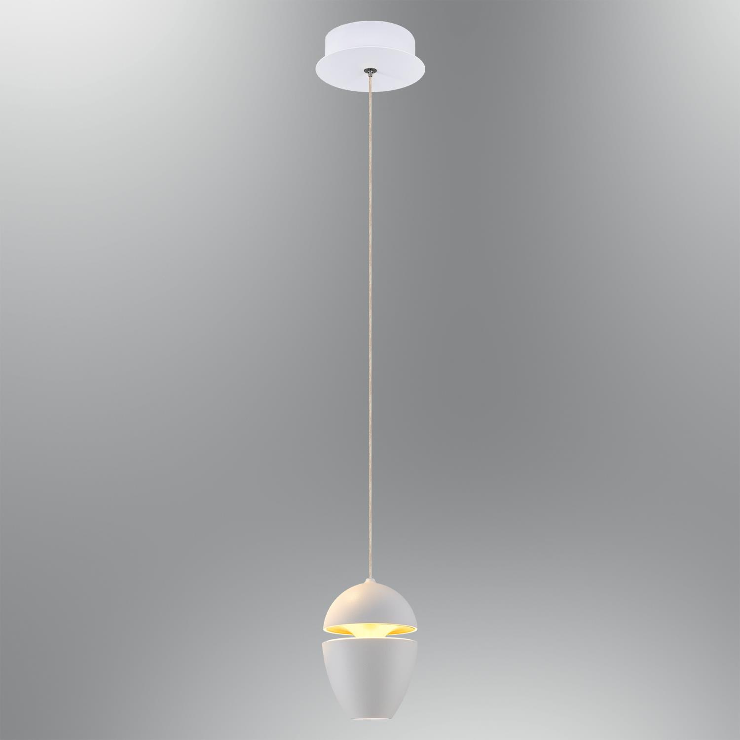 Tekli Metal Dris Beyaz Sarkıt Avize 120 cm