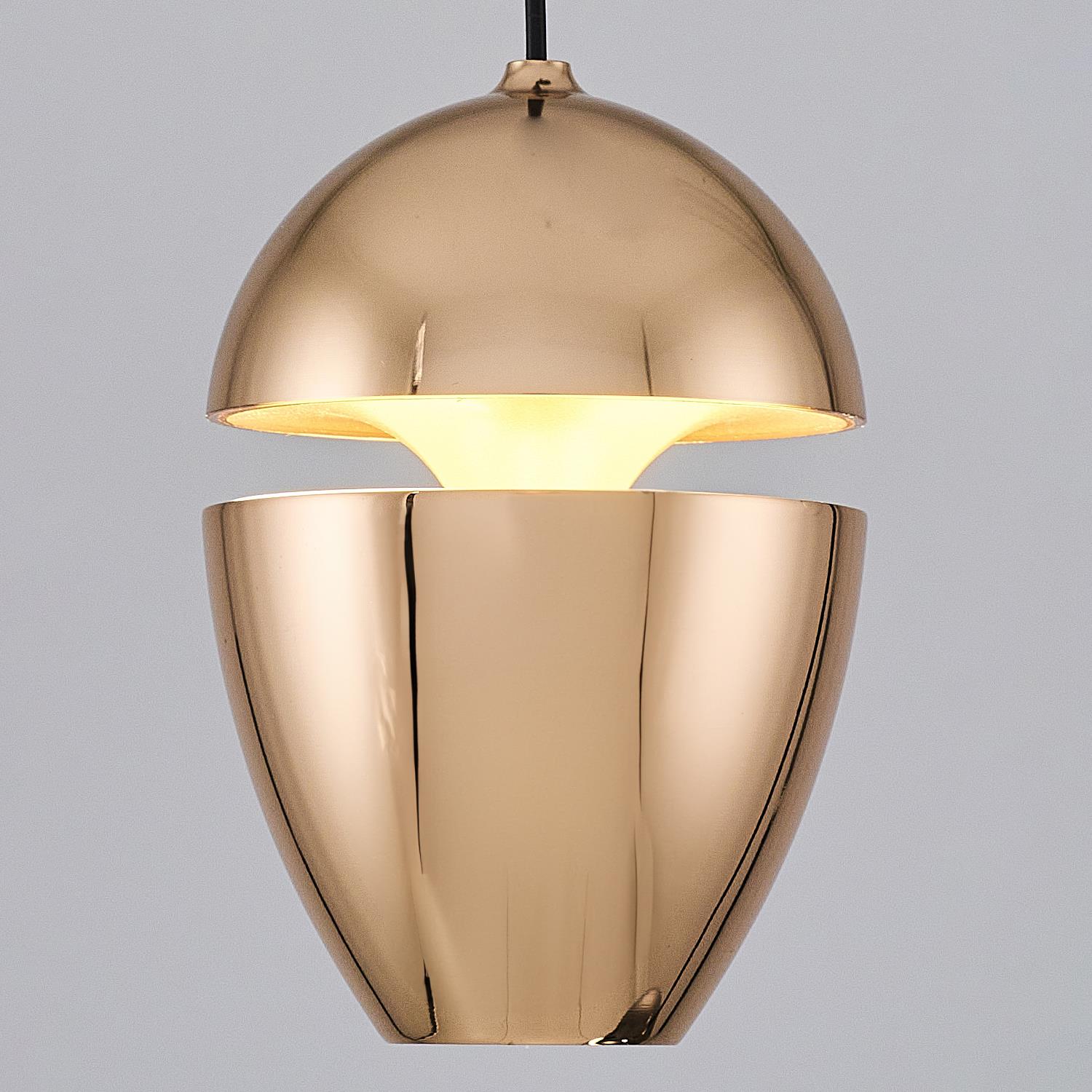 Tekli Metal Dris Sarı Sarkıt Avize 120 cm — görsel 3