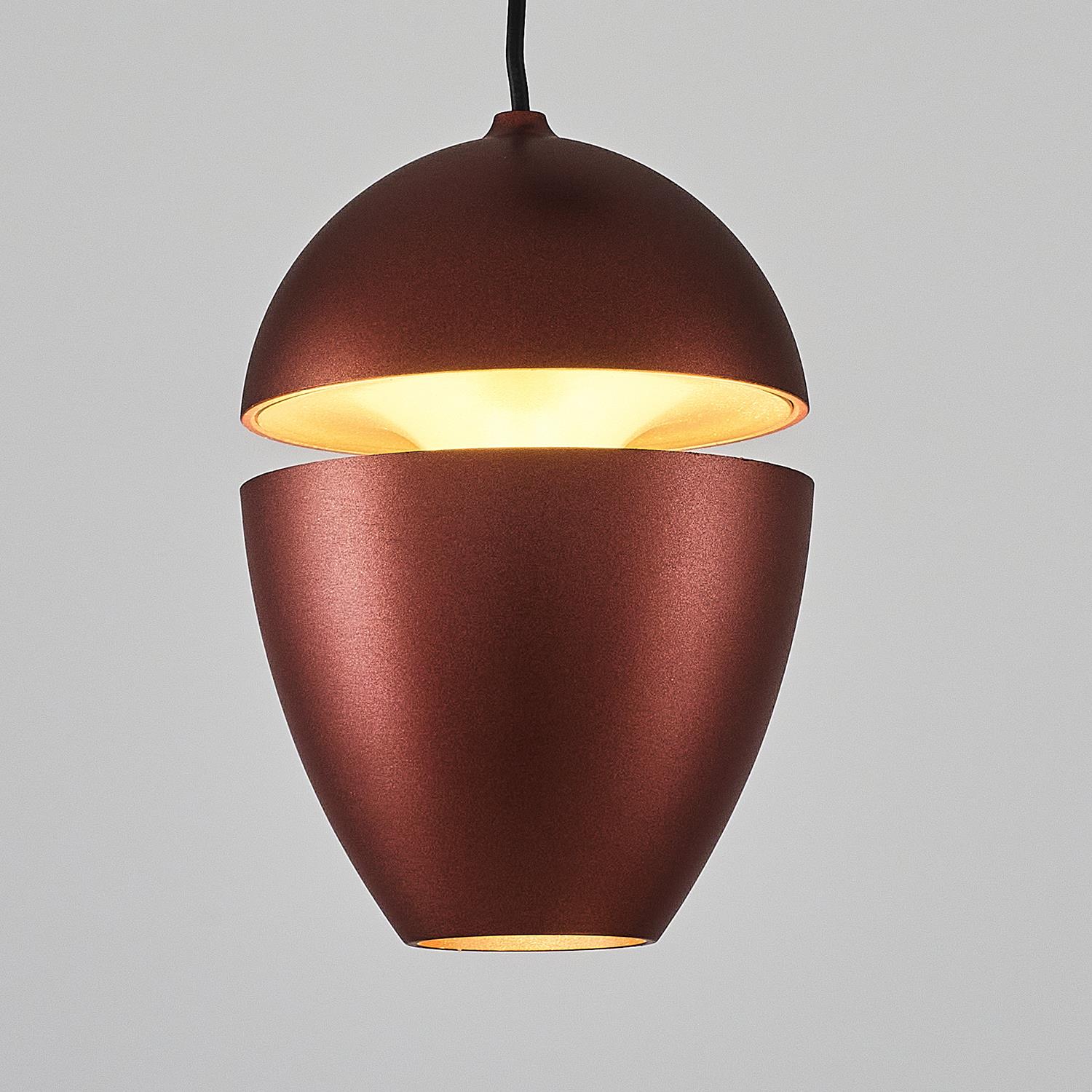 Tekli Metal Dris Kahve Sarkıt Avize 120 cm — görsel 3