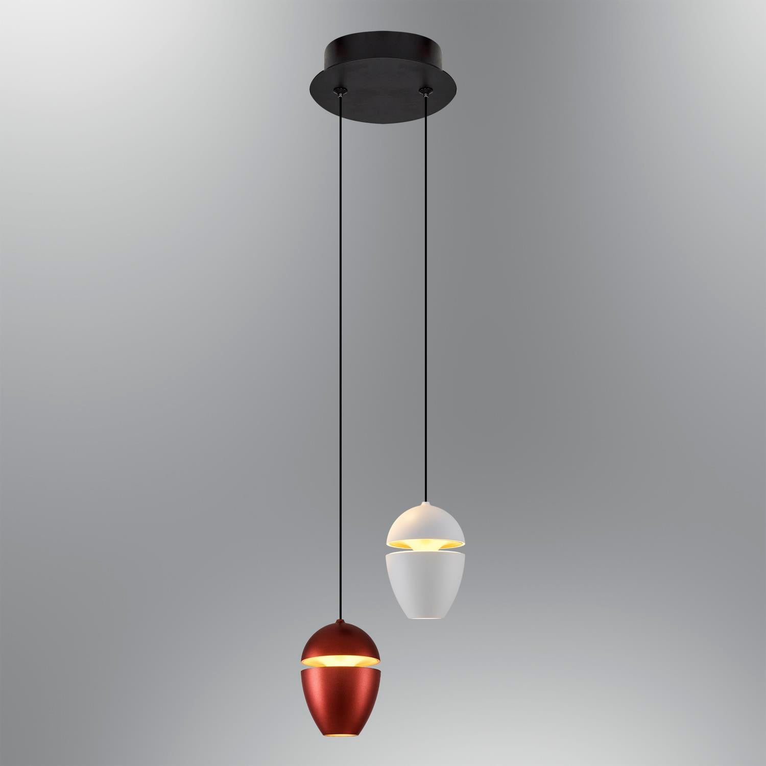 Metal Dris Beyaz-Kahve Sarkıt Avize 120 cm