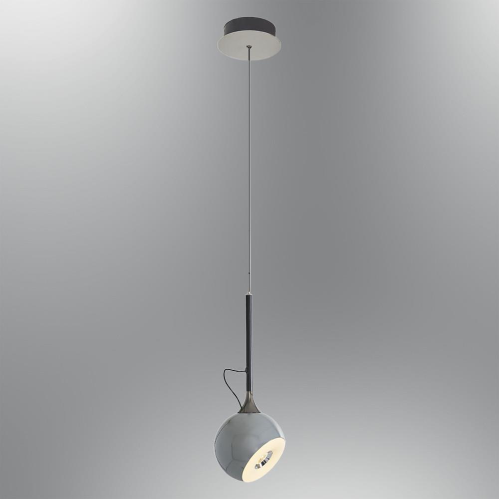 Tekli Metal Fleas Gri Sarkıt Avize 120 cm