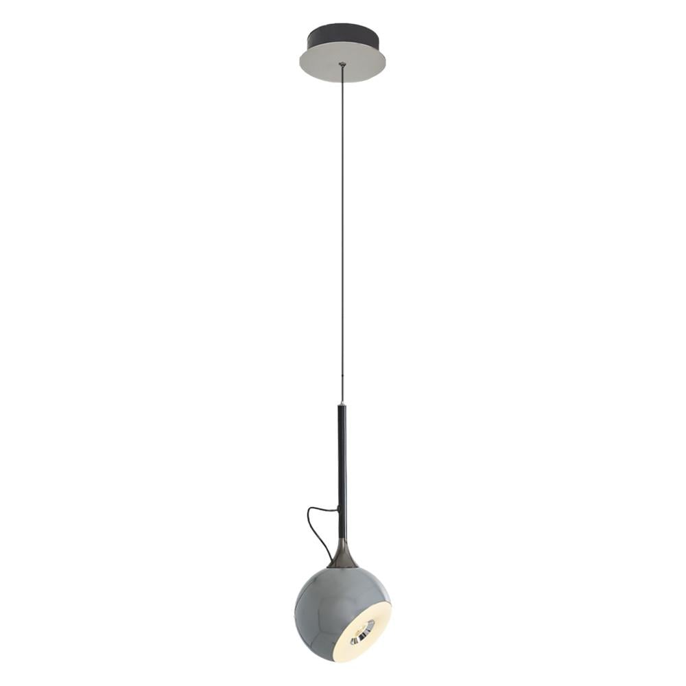 Tekli Metal Fleas Gri Sarkıt Avize 120 cm