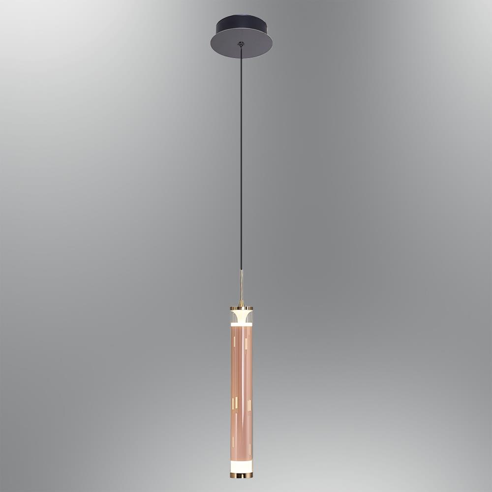 PEMBE Metal Flute TEKLİ Sarkıt Avize 120 cm