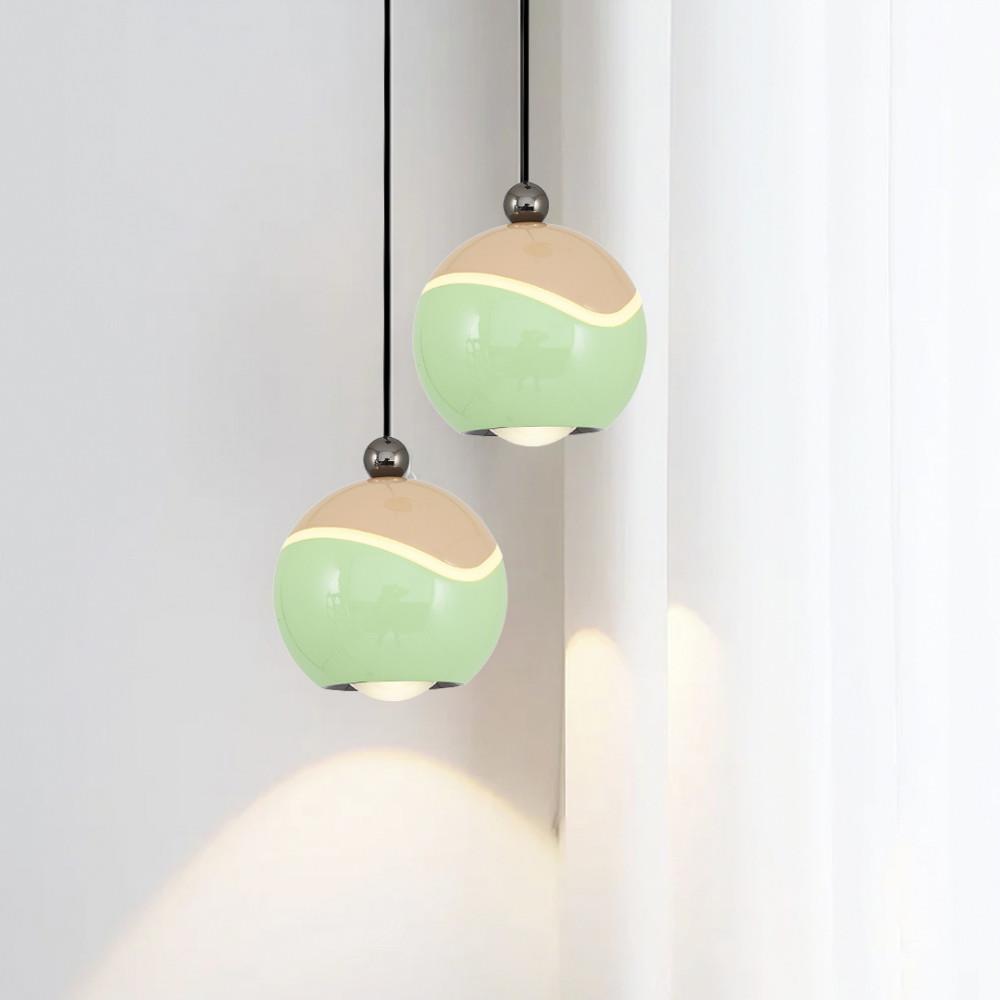Tekli Metal Pastel Yeşil Sarkıt Avize 120 cm