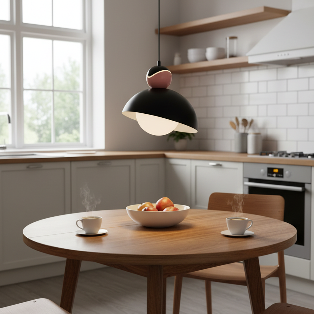 Siyah Metal Pastel TEKLİ Sarkıt Avize 120 cm