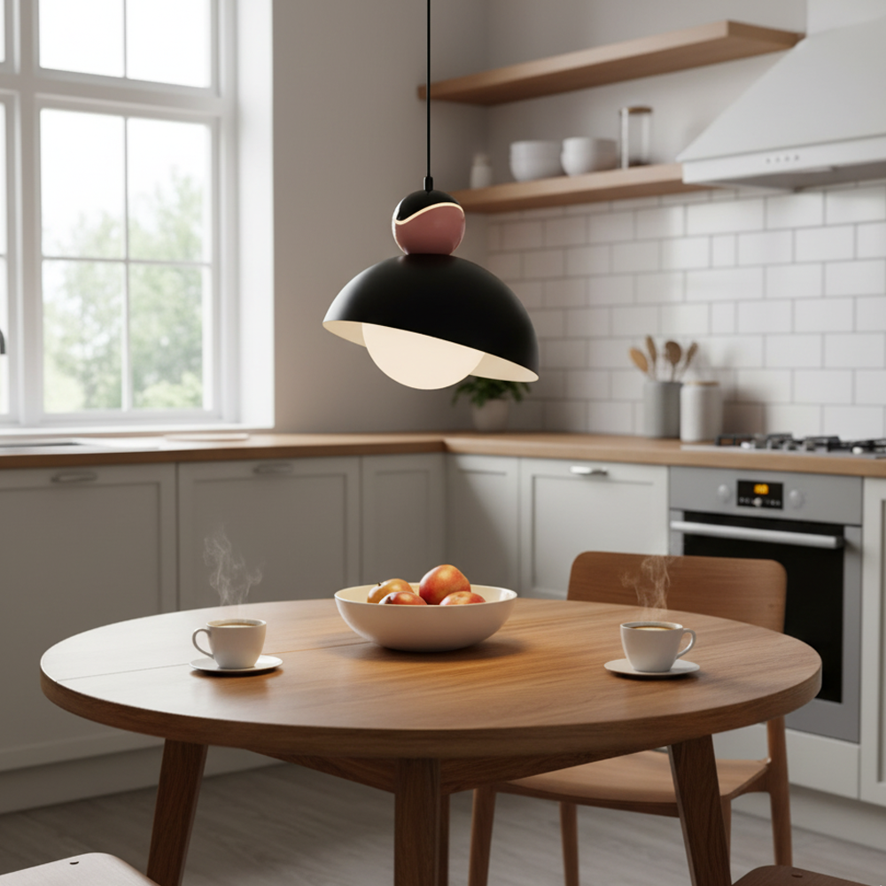 Siyah Metal Pastel TEKLİ Sarkıt Avize 120 cm — görsel 7
