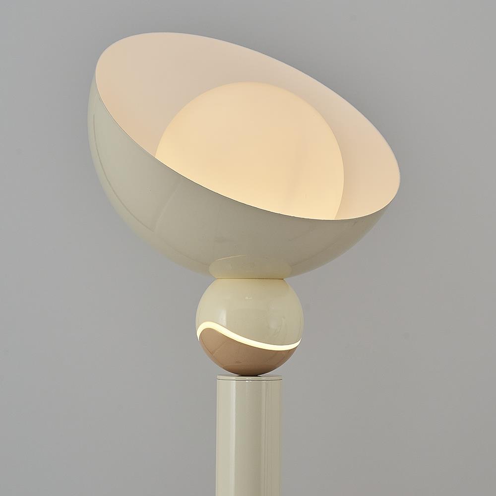 Metal Pastel Crema Lámpara de Pie 165 cm
