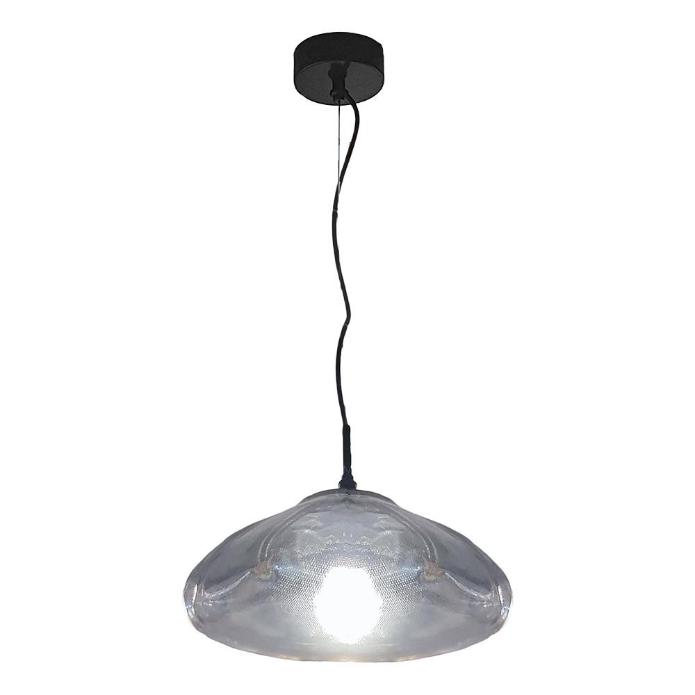 Tekli Metal Petals Siyah Sarkıt Avize 120 cm