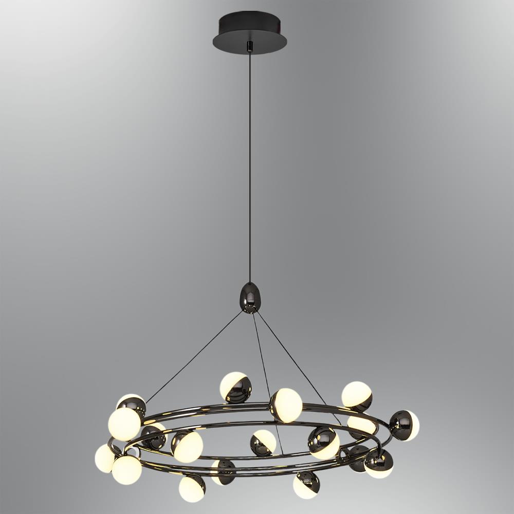 Platin Metal Stary 60cm Sarkıt Avize 120 cm — görsel 4