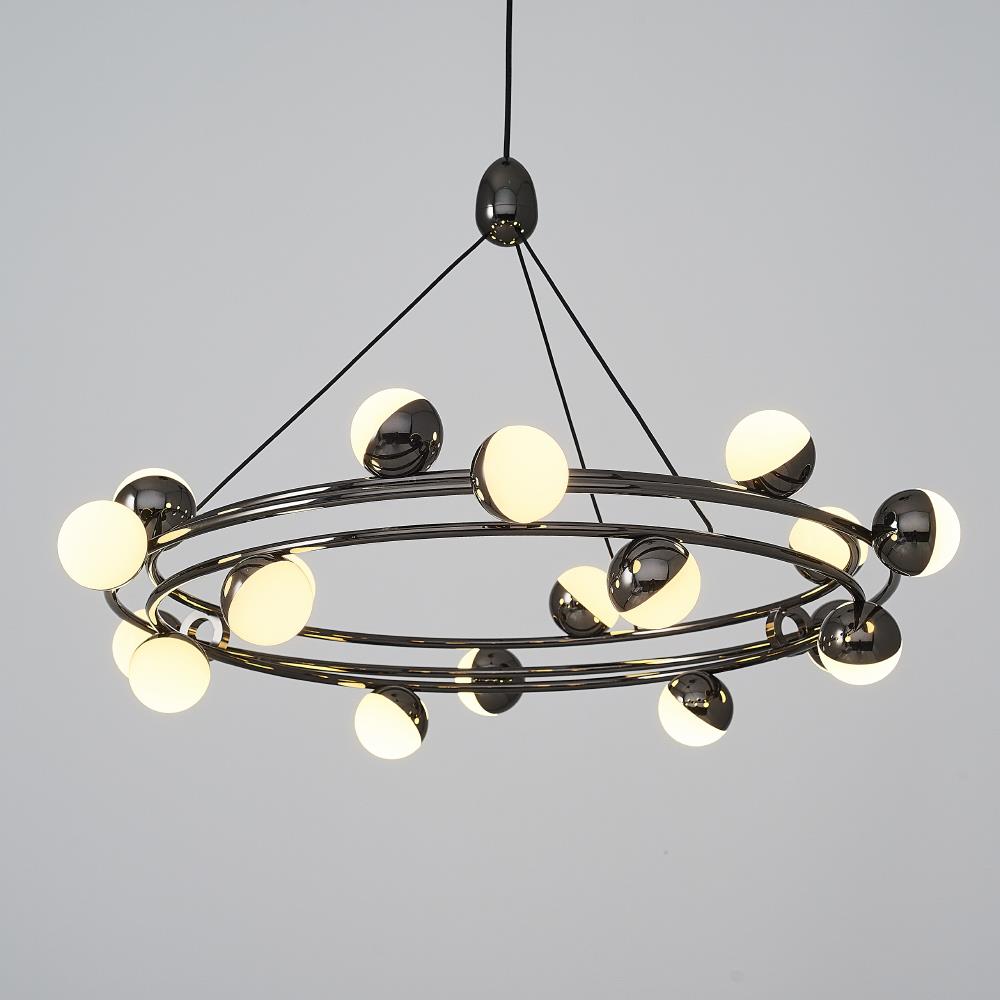 Platin Metal Stary 60cm Sarkıt Avize 120 cm — görsel 5