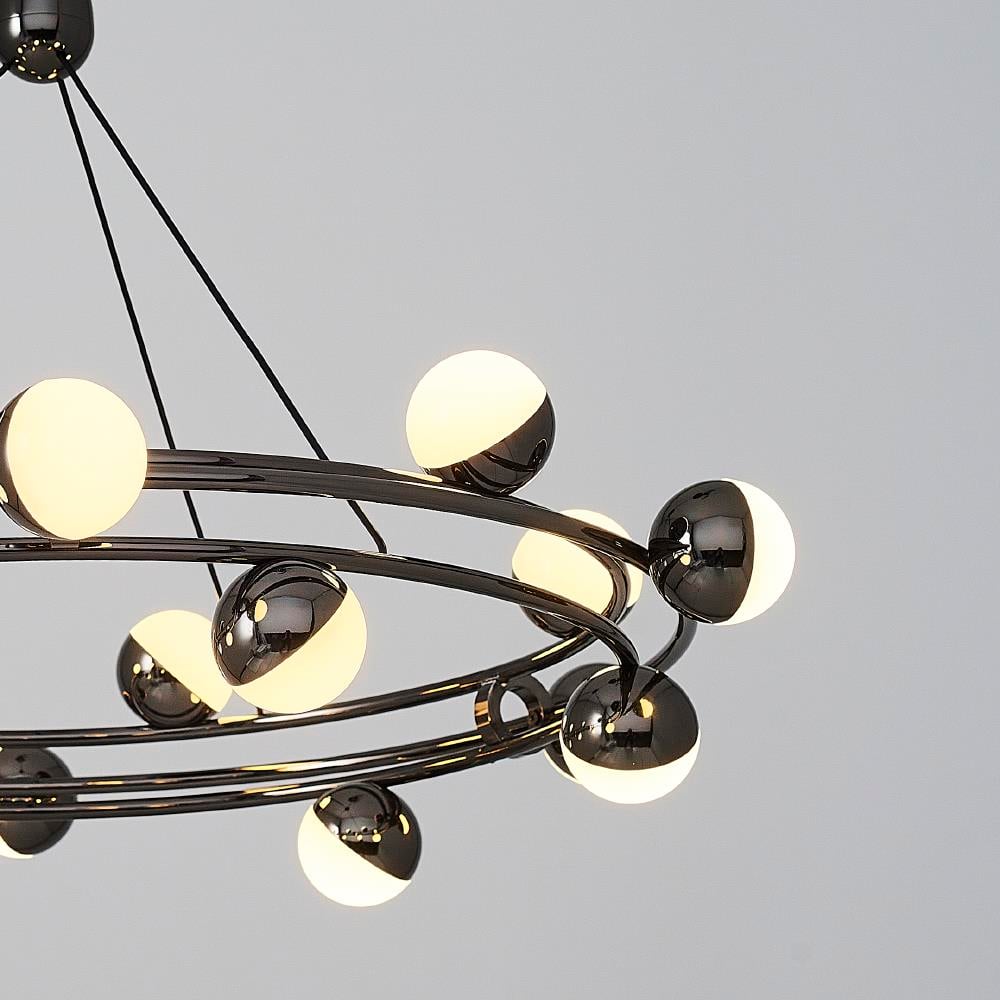Platin Metal Stary 60cm Sarkıt Avize 120 cm — görsel 6