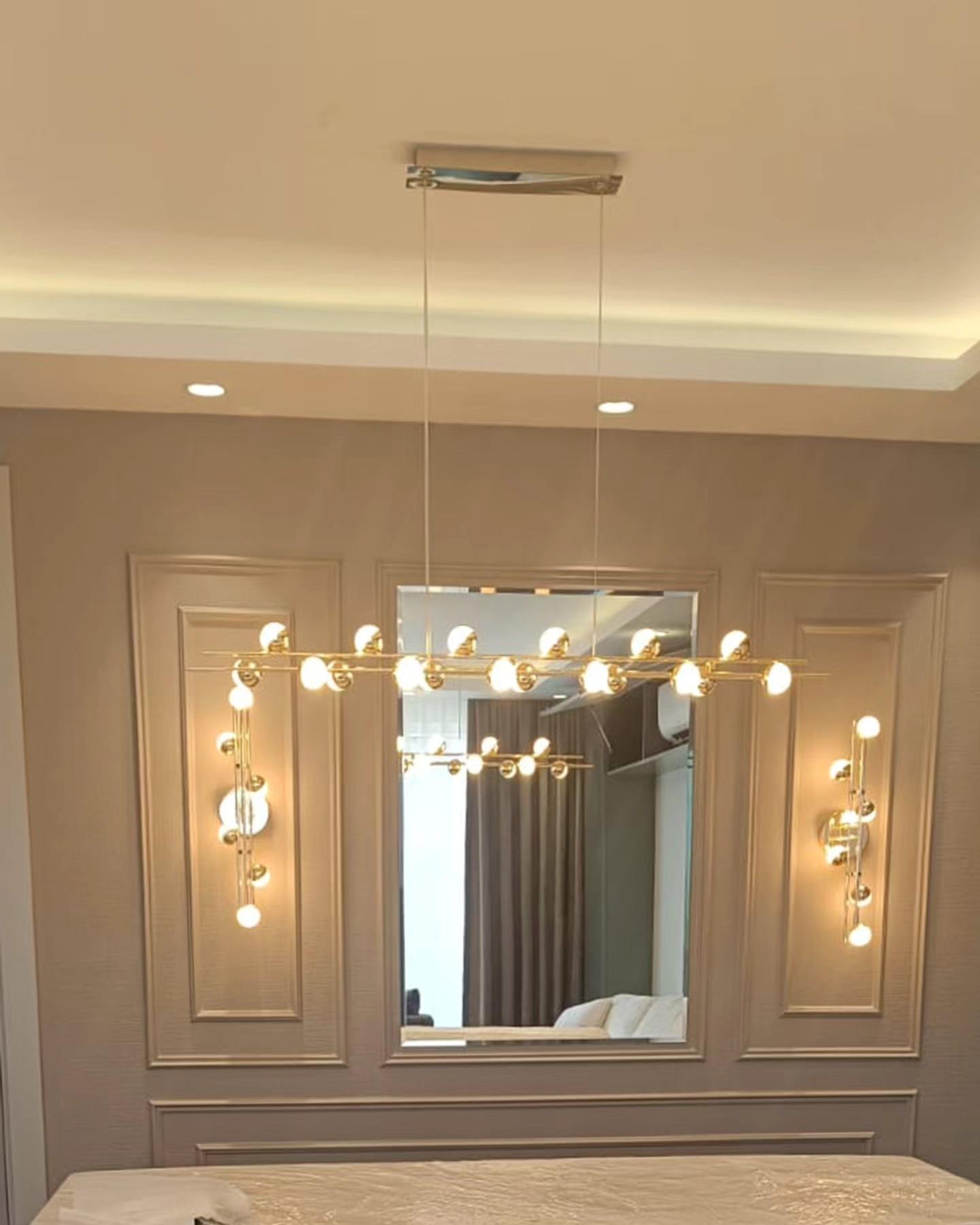 Metal Stary 120cm Sarkıt Avize 115 cm