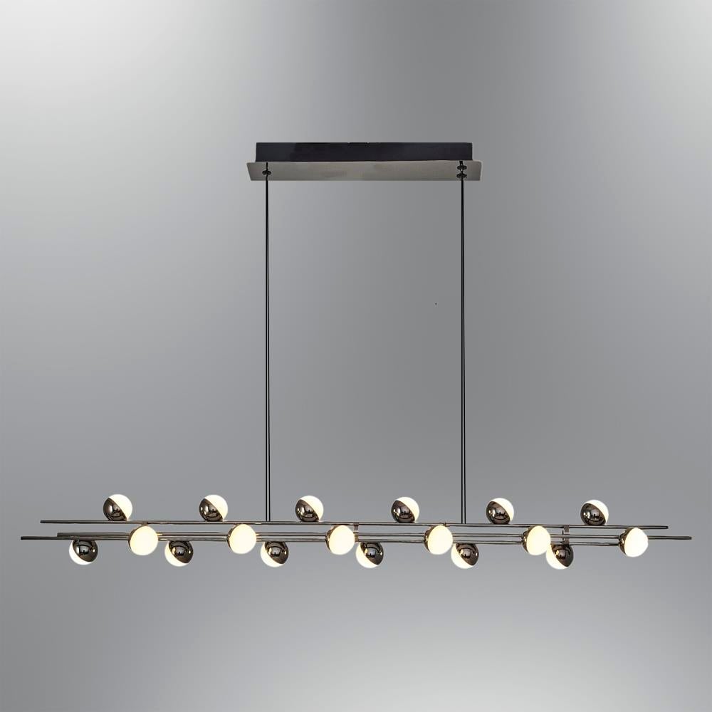 Platin Metal Stary 120cm Sarkıt Avize 115 cm