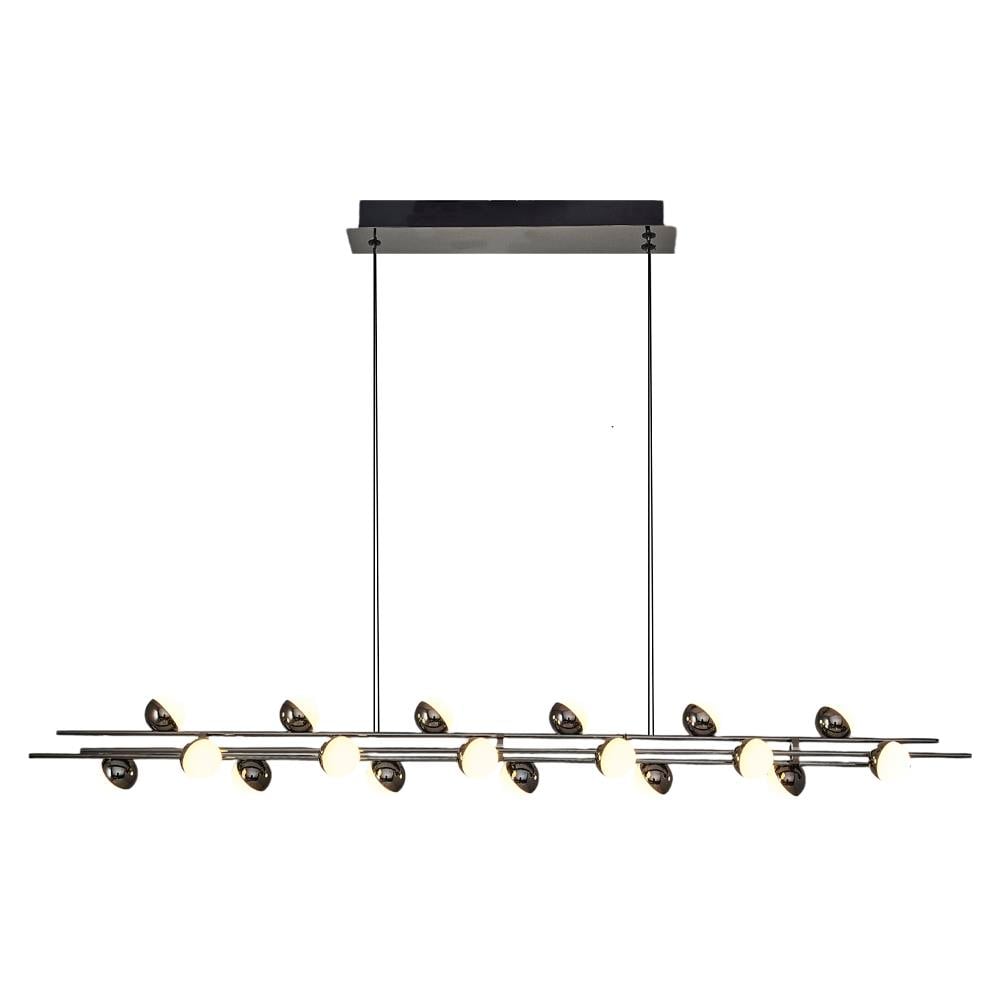 Platin Metal Stary 120cm Sarkıt Avize 115 cm — görsel 4