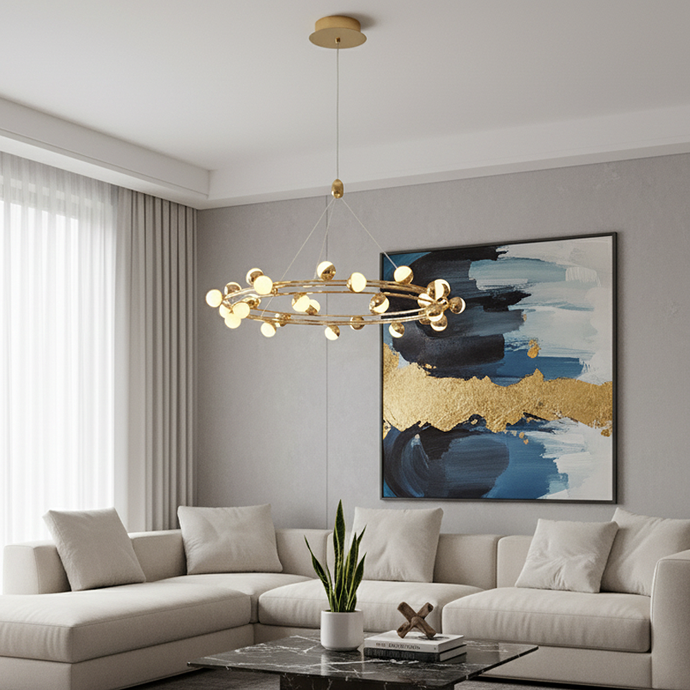 Metal Stary 80cm Sarkıt Avize 150 cm — görsel 6