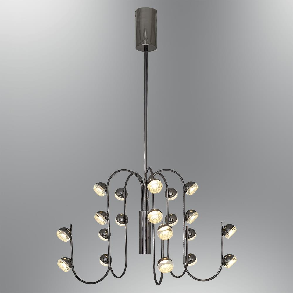 20fach Metall Aster Platin Kronleuchter 102 cm 20fach Metall Aster Platin Kronleuchter 102 cm
