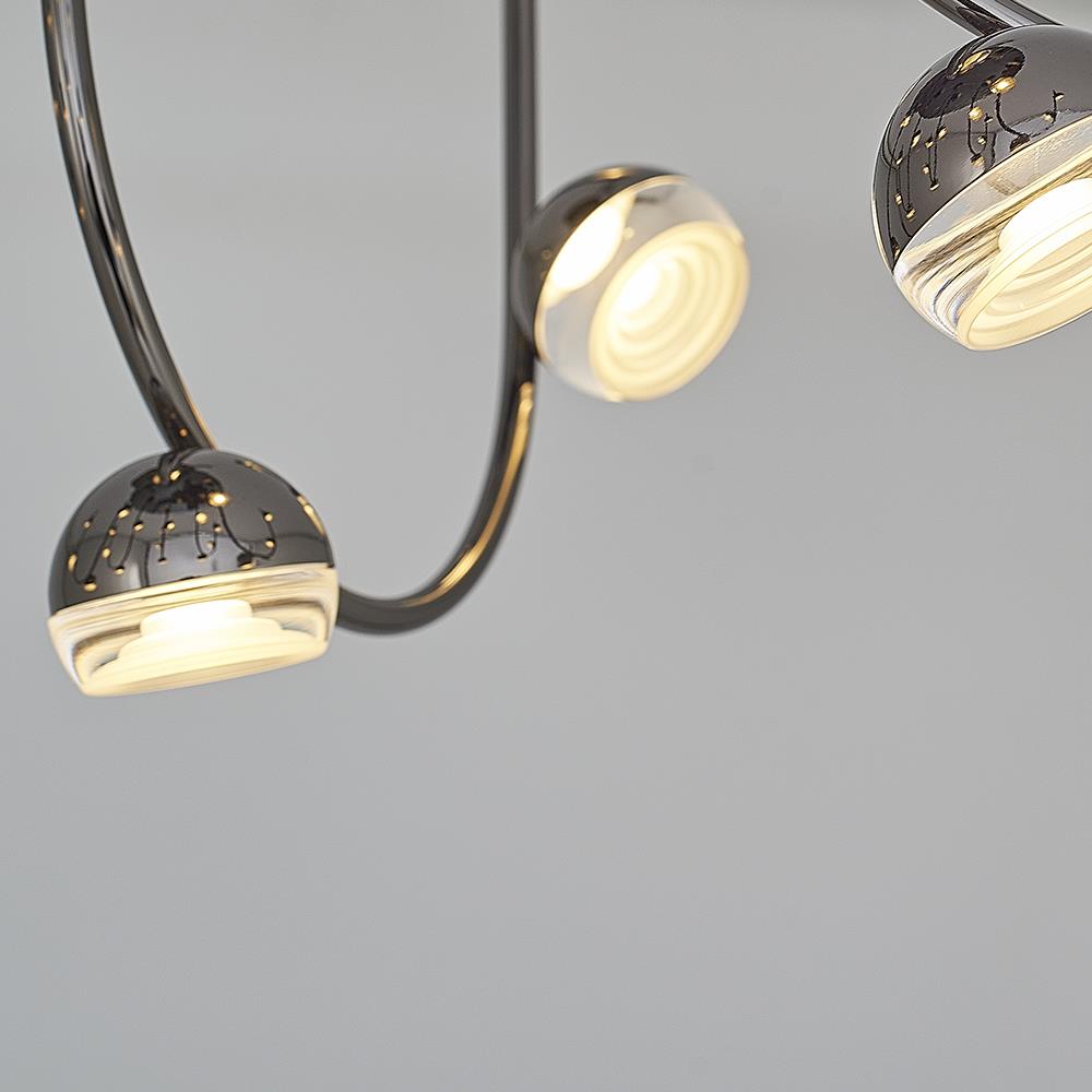 24'li Metal Aster PLATİN Plafonyer 33 cm — görsel 7
