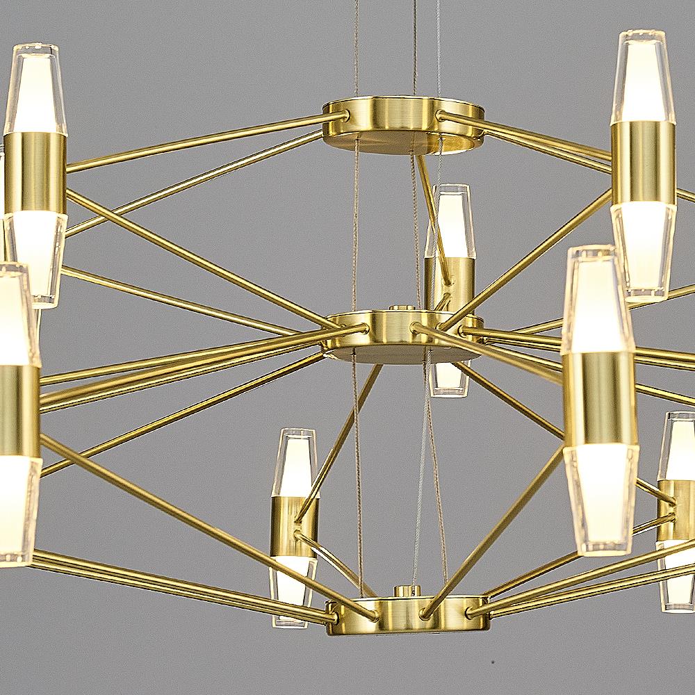 Metal Phulu 15'Lİ Sarkıt Avize 120 cm (2845-15AB-03) — görsel 3