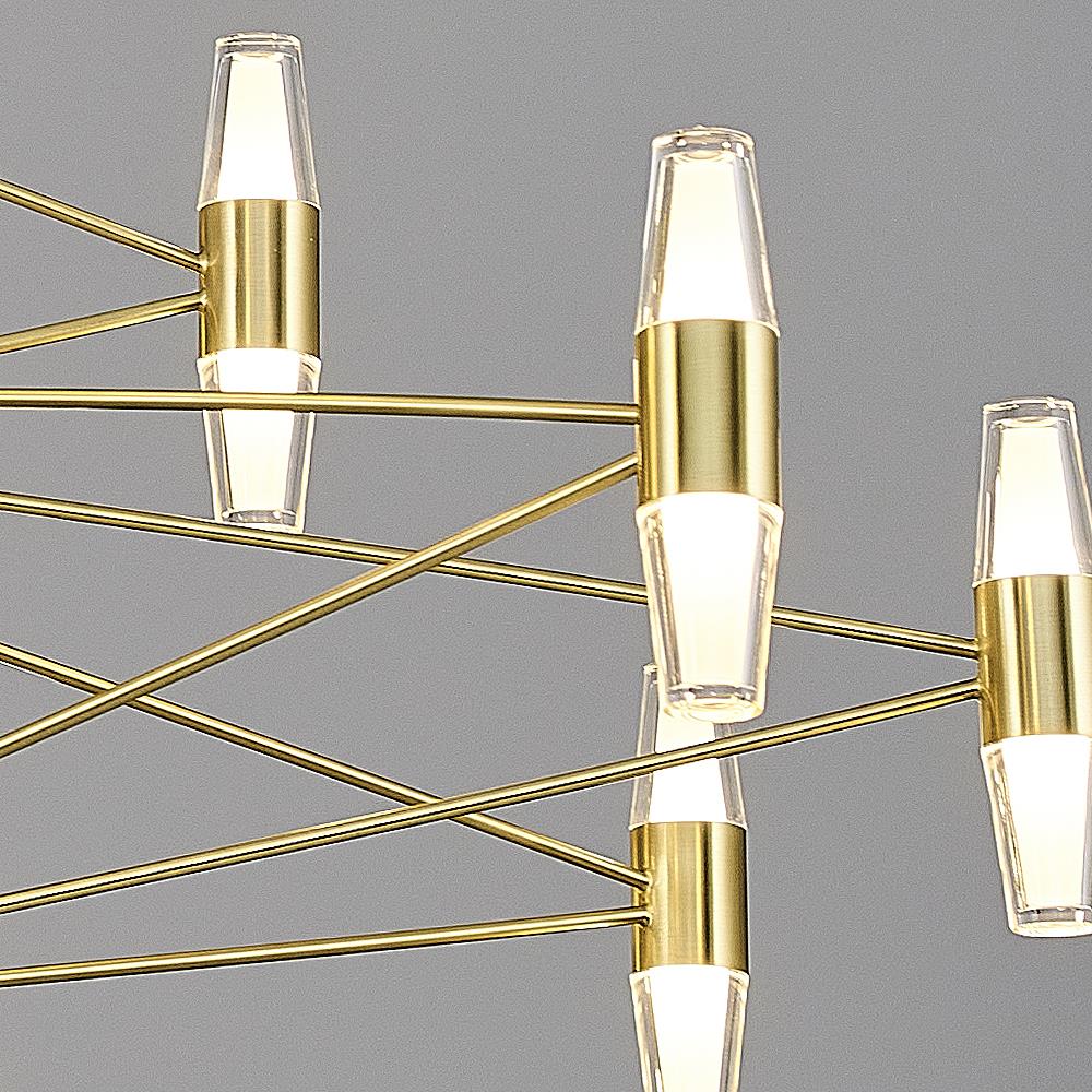 Metal Phulu 15'Lİ Sarkıt Avize 120 cm (2845-15AB-03) — görsel 4