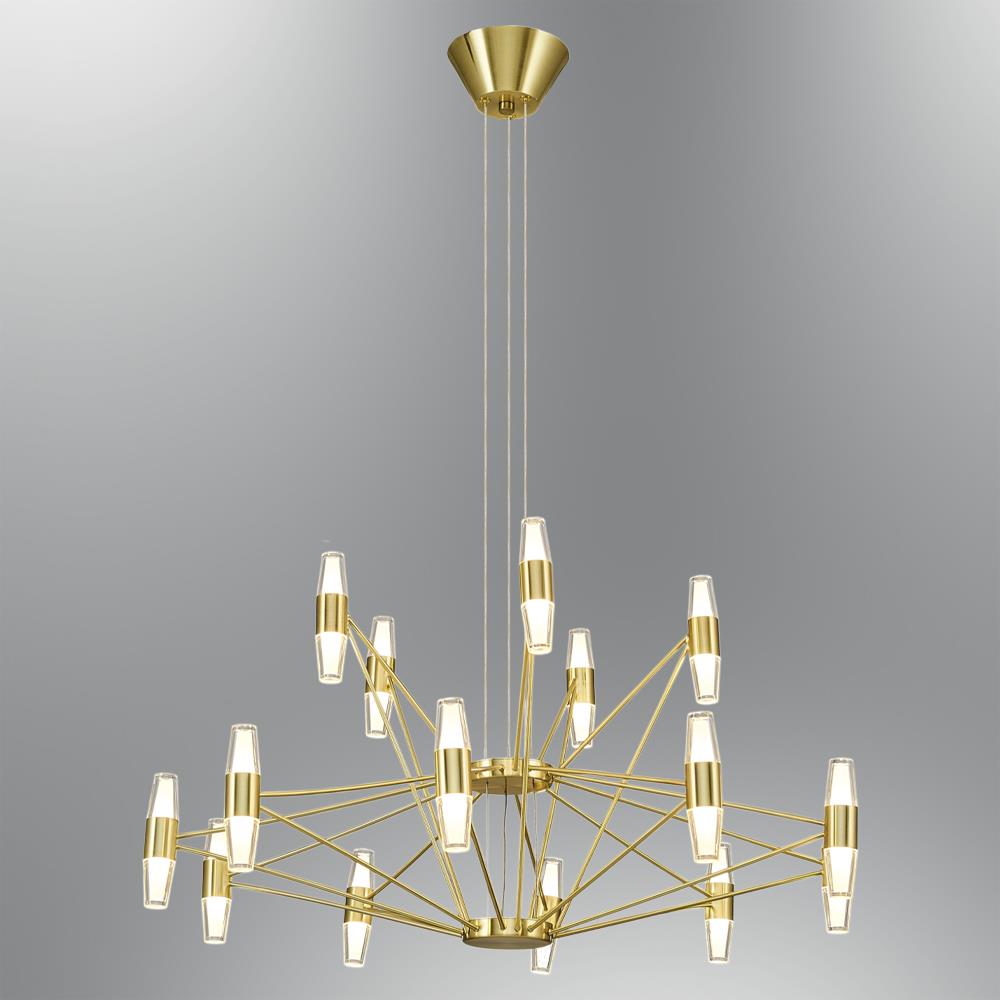 Metal Phulu 15'Lİ Sarkıt Avize 120 cm (2845-15AK-03) — görsel 3