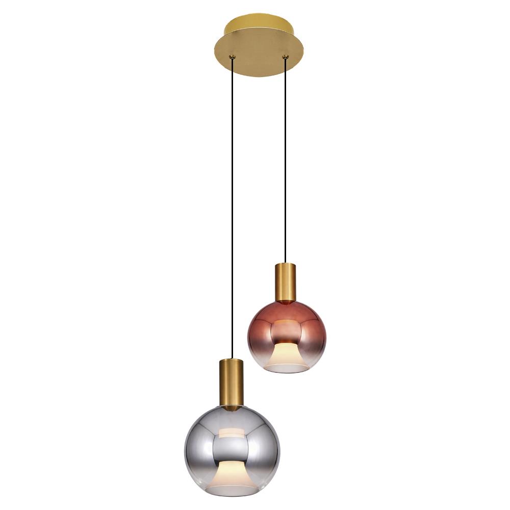 2'li Metal Luccas Mix Sarkıt Avize 23 cm (2848-2A-20)