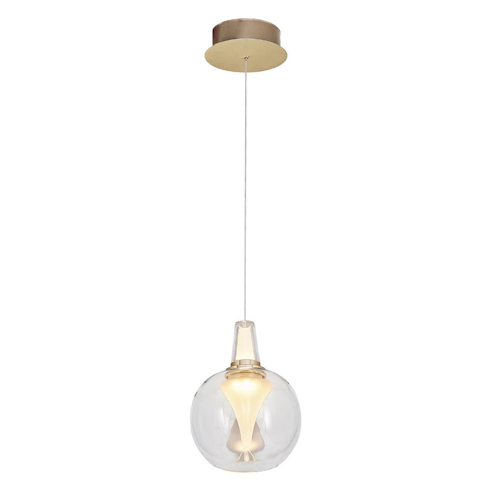 Tekli Metal Rustam Şeffaf Sarkıt Avize 120 cm (2849A-1A-21)